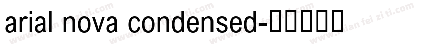arial nova condensed字体转换